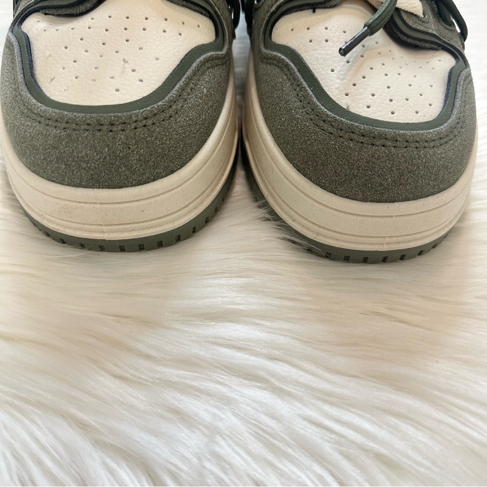 Nanamacs Belovely Green and White Platform Retro Sneakers Size 10 - Picture 5 of 16
